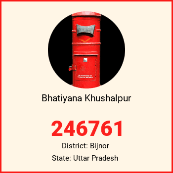 Bhatiyana Khushalpur pin code, district Bijnor in Uttar Pradesh