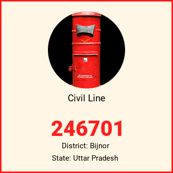 Civil Line pin code, district Bijnor in Uttar Pradesh