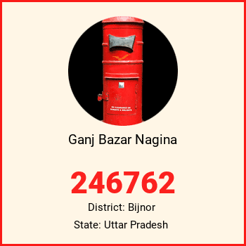 Ganj Bazar Nagina pin code, district Bijnor in Uttar Pradesh