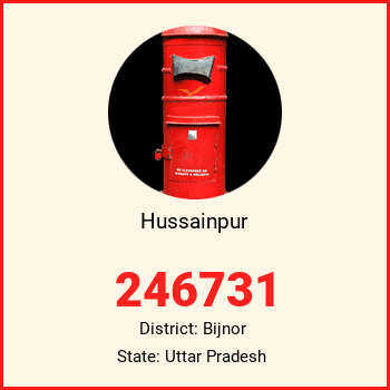 Hussainpur pin code, district Bijnor in Uttar Pradesh