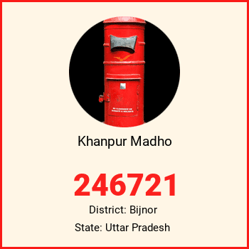 Khanpur Madho pin code, district Bijnor in Uttar Pradesh