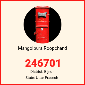 Mangolpura Roopchand pin code, district Bijnor in Uttar Pradesh