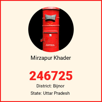 Mirzapur Khader pin code, district Bijnor in Uttar Pradesh