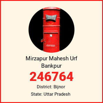 Mirzapur Mahesh Urf Bankpur pin code, district Bijnor in Uttar Pradesh