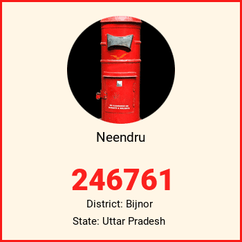 Neendru pin code, district Bijnor in Uttar Pradesh