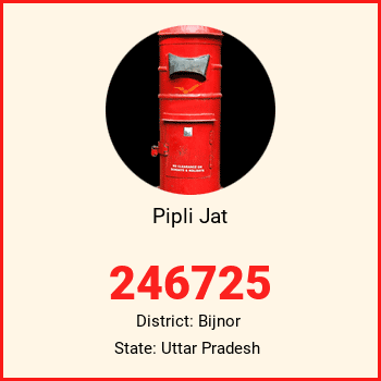 Pipli Jat pin code, district Bijnor in Uttar Pradesh