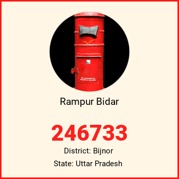 Rampur Bidar pin code, district Bijnor in Uttar Pradesh