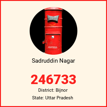 Sadruddin Nagar pin code, district Bijnor in Uttar Pradesh