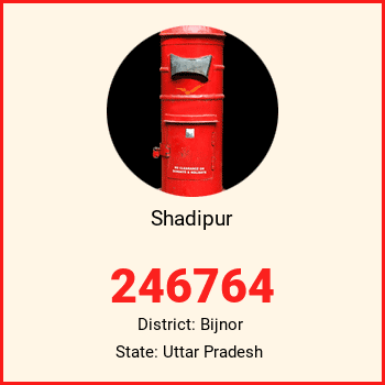 Shadipur pin code, district Bijnor in Uttar Pradesh