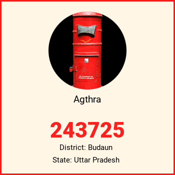Agthra pin code, district Budaun in Uttar Pradesh