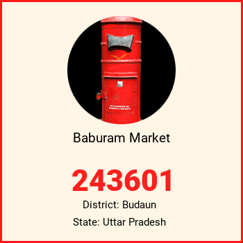 Baburam Market pin code, district Budaun in Uttar Pradesh