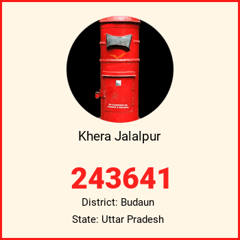 Khera Jalalpur pin code, district Budaun in Uttar Pradesh