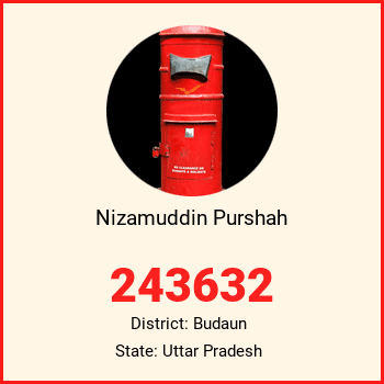 Nizamuddin Purshah pin code, district Budaun in Uttar Pradesh