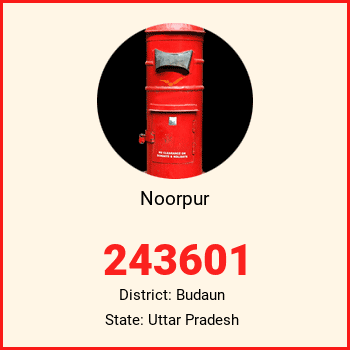 Noorpur pin code, district Budaun in Uttar Pradesh