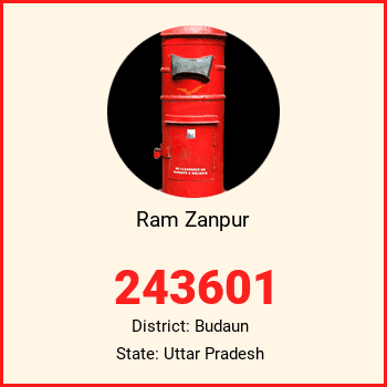 Ram Zanpur pin code, district Budaun in Uttar Pradesh