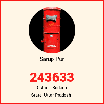 Sarup Pur pin code, district Budaun in Uttar Pradesh