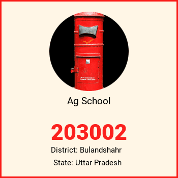 Ag School pin code, district Bulandshahr in Uttar Pradesh