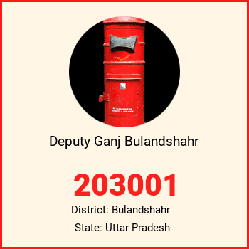 Deputy Ganj Bulandshahr pin code, district Bulandshahr in Uttar Pradesh