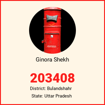 Ginora Shekh pin code, district Bulandshahr in Uttar Pradesh