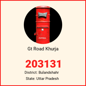 Gt Road Khurja pin code, district Bulandshahr in Uttar Pradesh