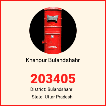 Khanpur Bulandshahr pin code, district Bulandshahr in Uttar Pradesh