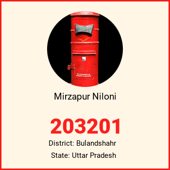 Mirzapur Niloni pin code, district Bulandshahr in Uttar Pradesh