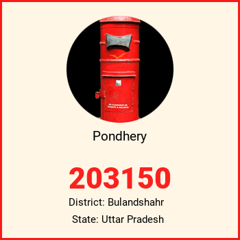 Pondhery pin code, district Bulandshahr in Uttar Pradesh