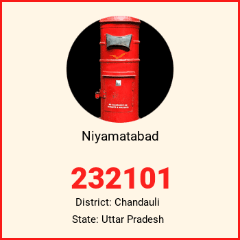 Niyamatabad pin code, district Chandauli in Uttar Pradesh