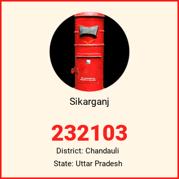 Sikarganj pin code, district Chandauli in Uttar Pradesh