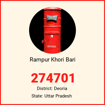 Rampur Khori Bari pin code, district Deoria in Uttar Pradesh
