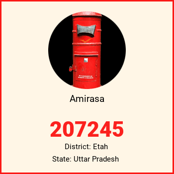 Amirasa pin code, district Etah in Uttar Pradesh
