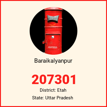Baraikalyanpur pin code, district Etah in Uttar Pradesh