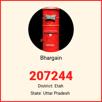 Bhargain pin code, district Etah in Uttar Pradesh
