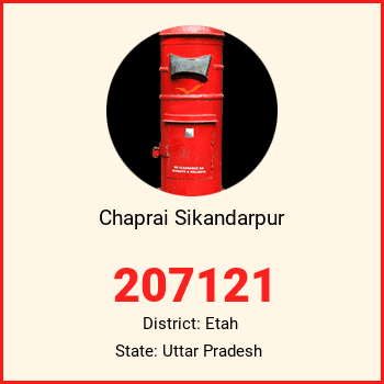 Chaprai Sikandarpur pin code, district Etah in Uttar Pradesh