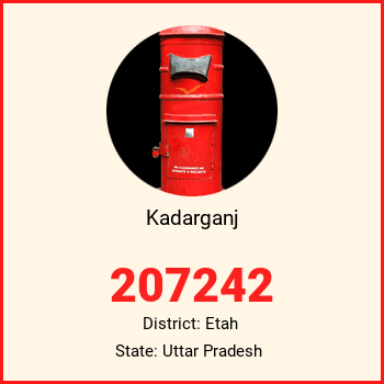 Kadarganj pin code, district Etah in Uttar Pradesh