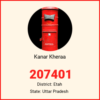 Kanar Kheraa pin code, district Etah in Uttar Pradesh