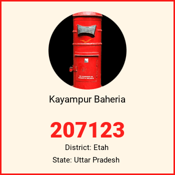 Kayampur Baheria pin code, district Etah in Uttar Pradesh