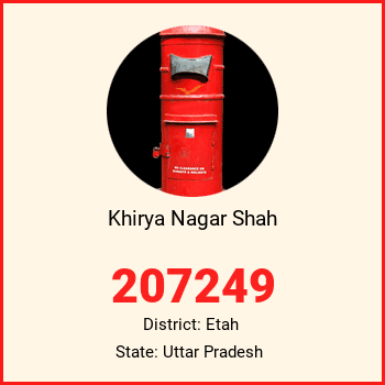 Khirya Nagar Shah pin code, district Etah in Uttar Pradesh