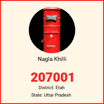 Nagla Khilli pin code, district Etah in Uttar Pradesh