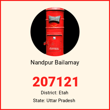 Nandpur Bailamay pin code, district Etah in Uttar Pradesh