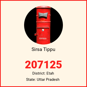 Sirsa Tippu pin code, district Etah in Uttar Pradesh