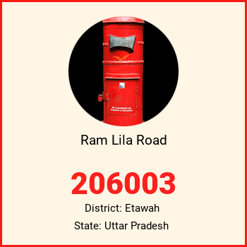 Ram Lila Road pin code, district Etawah in Uttar Pradesh