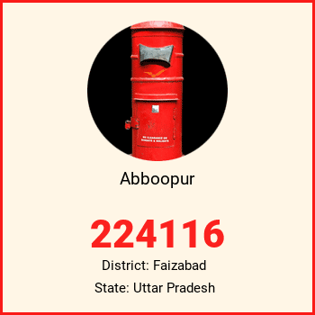 Abboopur pin code, district Faizabad in Uttar Pradesh