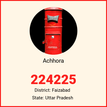 Achhora pin code, district Faizabad in Uttar Pradesh