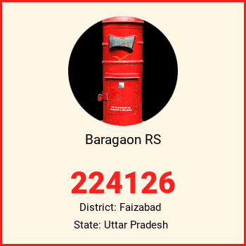 Baragaon RS pin code, district Faizabad in Uttar Pradesh