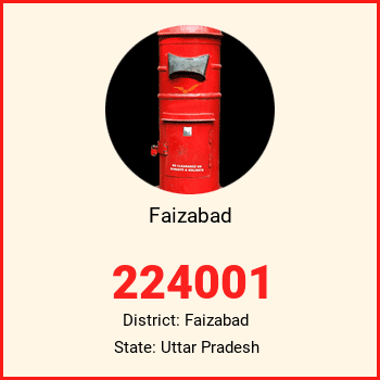Faizabad pin code, district Faizabad in Uttar Pradesh
