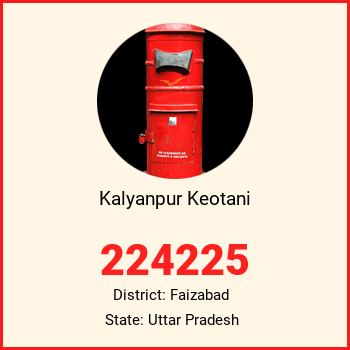 Kalyanpur Keotani pin code, district Faizabad in Uttar Pradesh