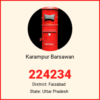 Karampur Barsawan pin code, district Faizabad in Uttar Pradesh