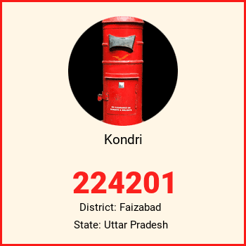 Kondri pin code, district Faizabad in Uttar Pradesh