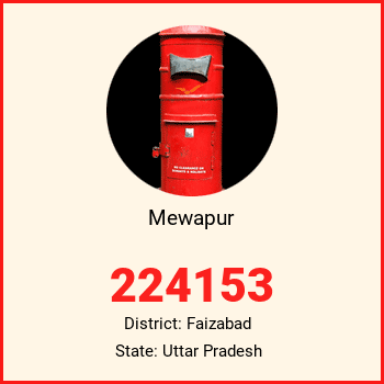 Mewapur pin code, district Faizabad in Uttar Pradesh